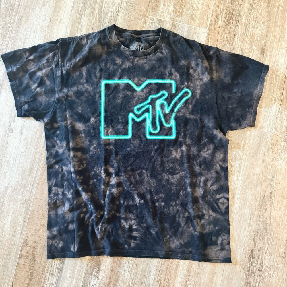 MTV Black Cotton T-Shirt